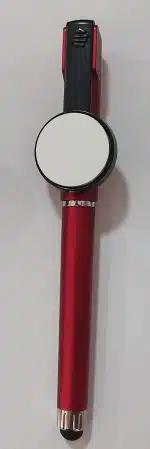 Bolígrafo touchscreen con placa sublimable - Rojo