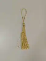 Borla para llavero dorado