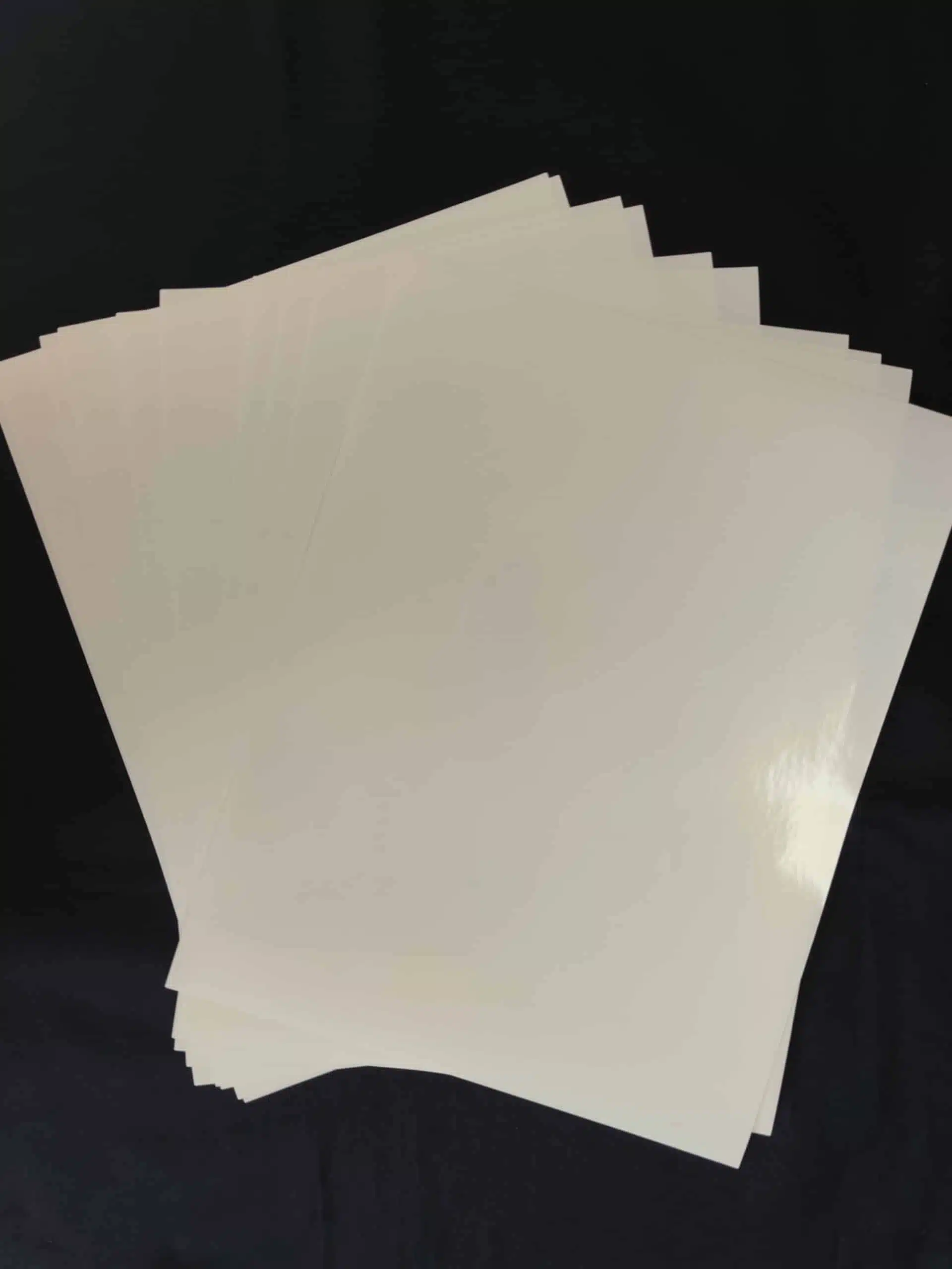  Papel adhesivo de vinilo imprimible de alta calidad para  impresora de inyección de tinta y láser, 20 papel adhesivo blanco brillante  resistente al agua, papel adhesivo de durabilidad de 8.5 x