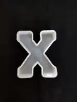 Molde de silicona letra "X"
