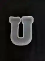 Molde de silicona letra "U"