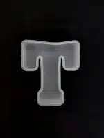 Molde de silicona letra "T"