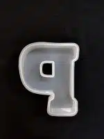 Molde de silicona letra "P"