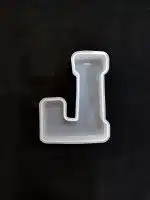 Molde de silicona letra "J"