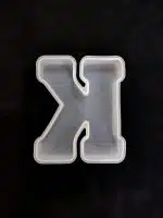 Molde de silicona letra "K"