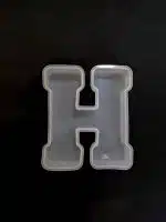 Molde de silicona letra "H"