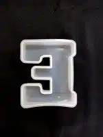 Molde de silicona letra "E"