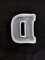 Molde de silicona letra "D"