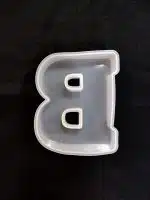 Molde de silicona letra "B"