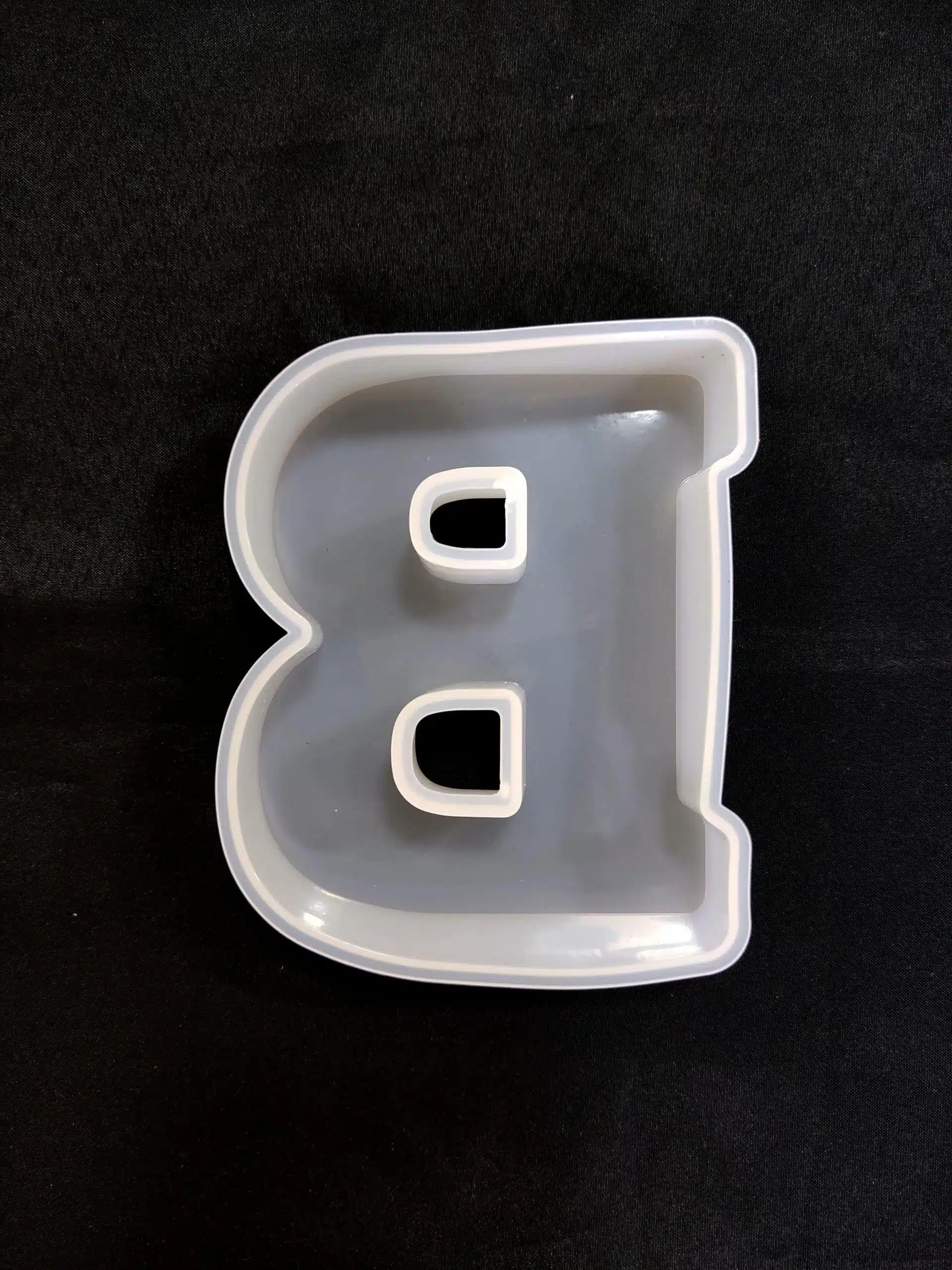 Molde silicona letra individual para resina