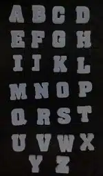 Molde de silicona letras individuales