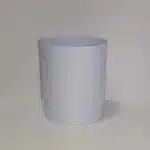 Taza de pvc sublimable blanca