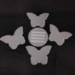 Molde de silicona posavasos mariposa