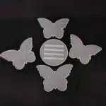 Molde de silicona posavasos mariposa