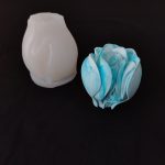 Molde de silicona capullo de rosa