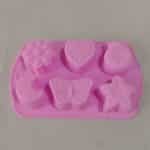Molde de silicona 6 figuras varias