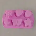 Molde de silicona 6 figuras varias
