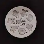Molde de silicona 8 figuras de navidad