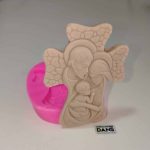 Molde de silicona cruz con sagrada familia