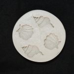 Molde de silicona 4 conchas marinas